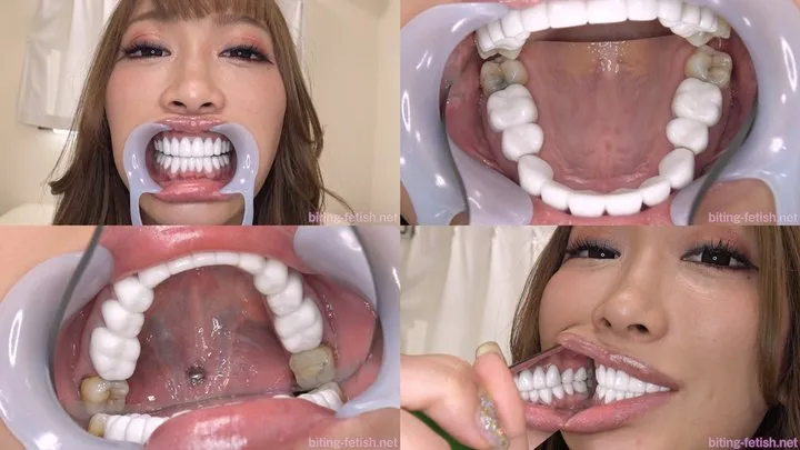 AIKA - Watching Inside mouth of Japanese cute girl BITE-106-1