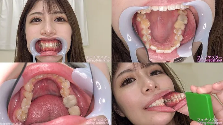 Tsukasa - Watching Inside mouth of Japanese cute girl bite-144-1