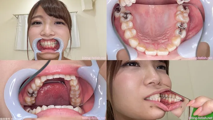 Haruka - Watching Inside mouth of Japanese cute girl bite-139-1