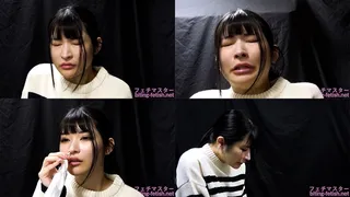 Sakura Kurumi - CLOSE-UP of Japanese cute girl SNEEZING