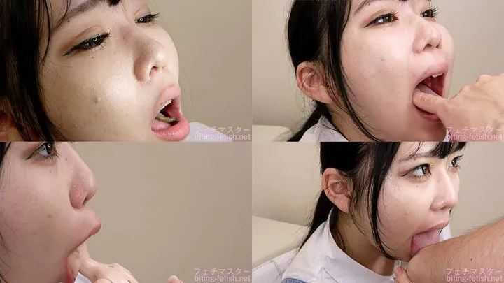 [Premium Edition]Kurumi Suzuka - Showing inside cute girl's mouth, chewing gummy candys, sucking fingers, licking and sucking human doll, and chewing dried sardines mout-142-PREMIUM