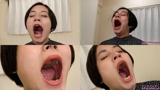 Kanna Hirai - CLOSE-UP of Japanese cute girl YAWNING yawn-12