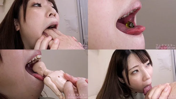 [Premium Edition]Chitose Yuki - Showing inside cute girl's mouth, chewing gummy candys, sucking fingers, licking and sucking human doll, and chewing dried sardines mout-138-PREMIUM