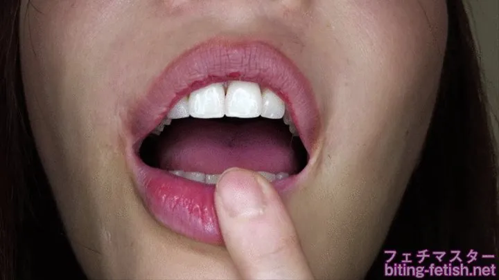 [Premium Edition] Mean - Showing inside cute girl&#039;s mouth, chewing gummy candys, licking and sucking human doll, and chewing dried sardines