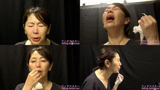 Chisato Shoda - CLOSE-UP of Japanese cute girl SNEEZING