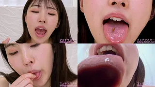 Hikaru Minazuki - Giantess ASMR - Giant cute girl makes dwarf ejaculate repeatedly in her mouth and swallow him whole gia-158-3