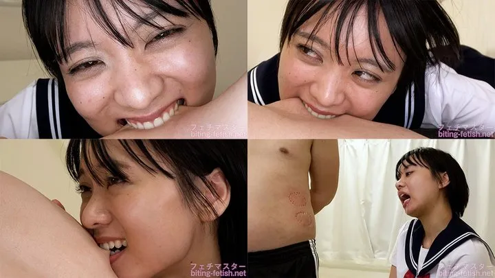 Suzu - Biting by Japanese cute girl bite-269-2