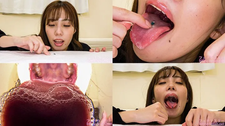 Momo Fukuda - Giantess ASMR - Giant cute girl makes dwarf ejaculate repeatedly in her mouth and swallow him whole gia-148-4