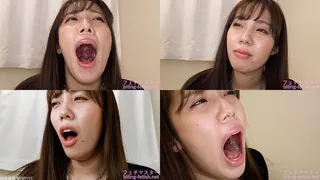 Momo Fukuda - CLOSE-UP of Japanese cute girl YAWNING yawn-17