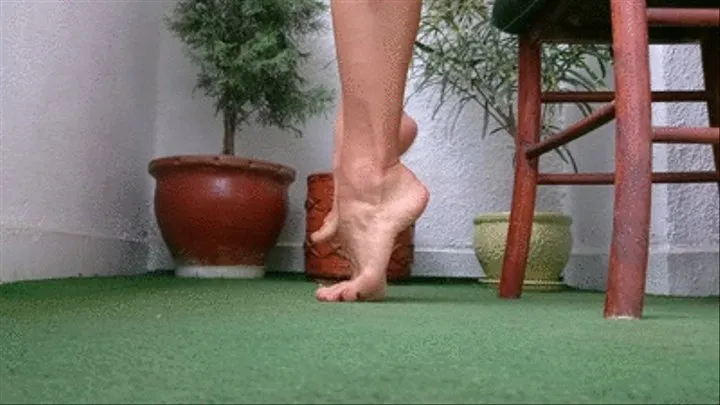 My perfect highly arched feet from close view