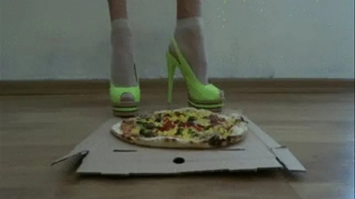 Crushing pizza with slingbacks