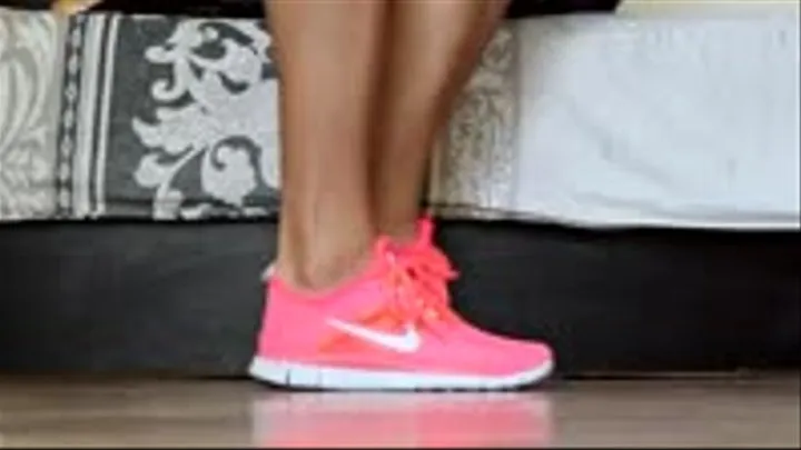 Worship my nike pink sneakers, slave!