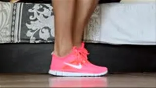 Worship my nike pink sneakers, slave!