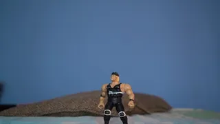 Muscle Giant Farting on Tiny Wrestlers Face