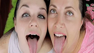 Girls Kissing In Two Hot Mouths