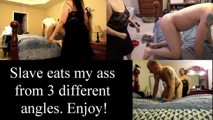 Slave #59 - Slave Eats Master's Ass From 3 Different Angles as Picture in Picture