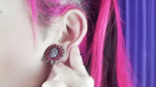 EAR FETISH | wearing different kind of earrings