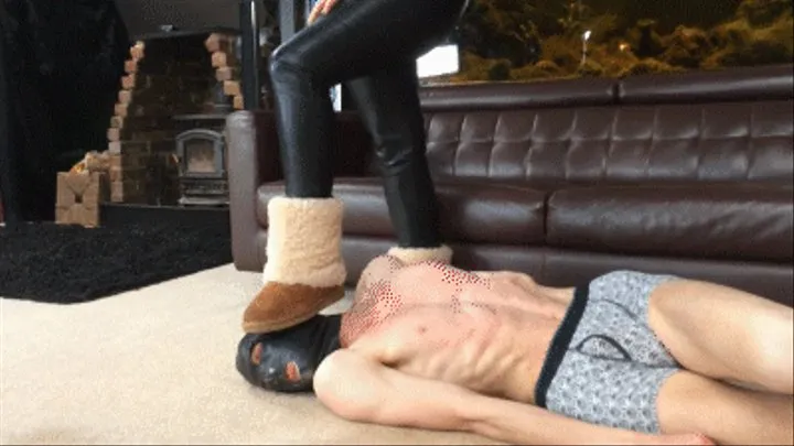 Hard Uggs Trampling by Angry Mistress Amberleigh