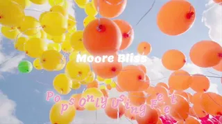 Moore Bliss Pops Already Blown Up Balloons Using Only His Feet