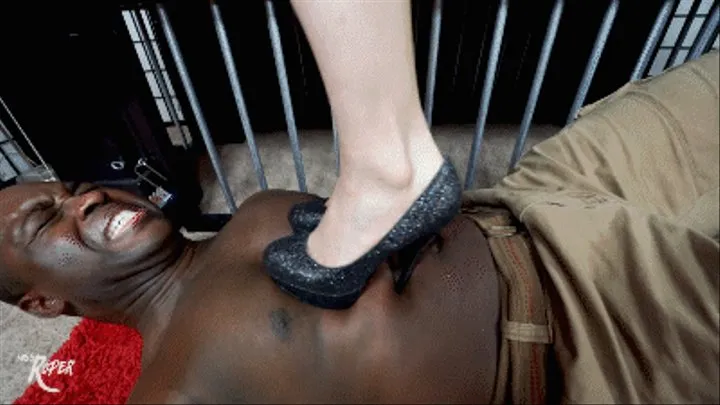 High Heel Trampling On Miss Roper's Doormat