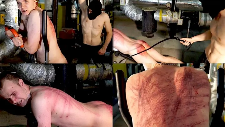 The most severe punishment in Russia - Back whipping for Soldier Lesha 25 y.o.
