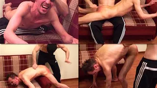 Lazy worker spanking by hand Vasiliy 25 y.o.