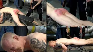 Crazy belt hardest spanking for Dimon 22 y.o.
