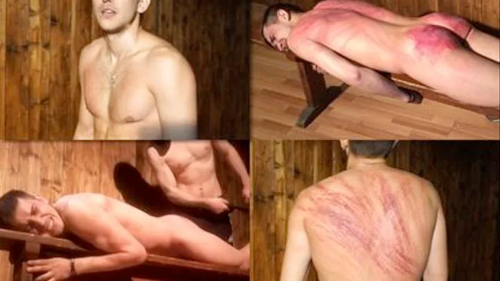 Back whipping for Ildar 24 y.o. - Russian Home Punishments