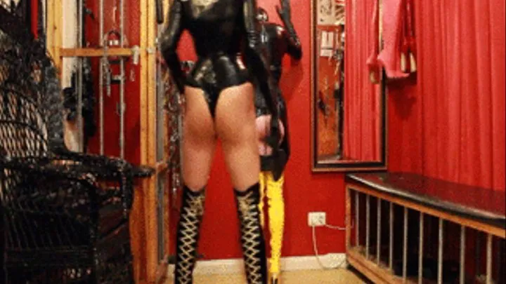 Latex and thigh high boots (1)