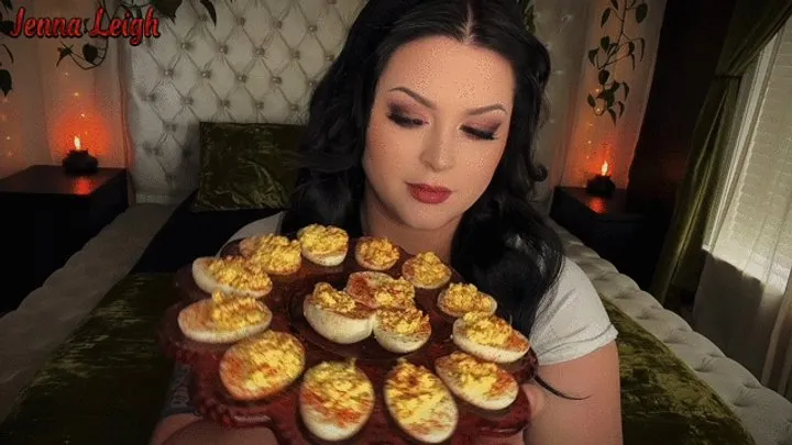 Deviled Egg Mukbang with Belly Bloat, Burps and Farts