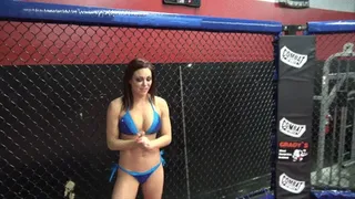 Sadie Holmes vs Sarah Brooke Nude Cage Catfight!