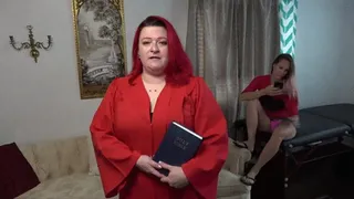 Reverend Kathy Owens & Prudence Morgan vs Vicky Vixxx Beating The Devil Out of the Sinner Version