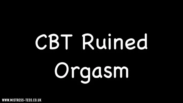 CBT to ruined orgasm