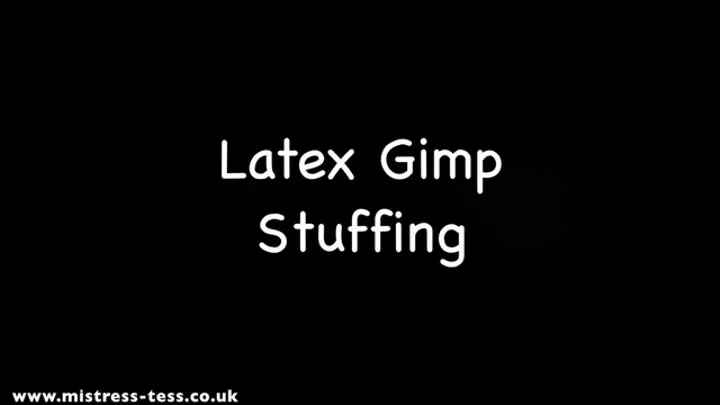 Stuffed Latex Gimp