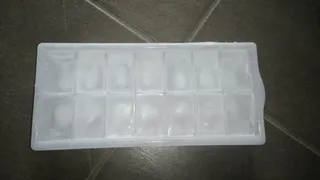 Hairy pussy with big labia lips: stuffing ice cubes play