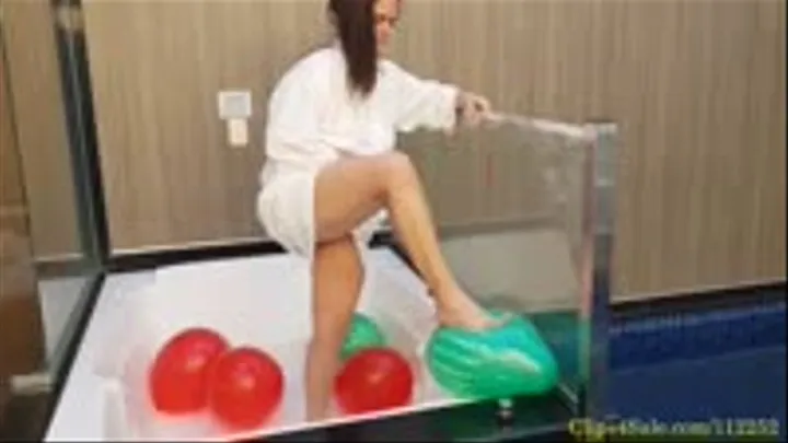 Lola Crushes Watermelon Balloons: Blow to Pop, Step to Pop, Nail Popping!