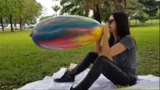 Debby Blows to Pop a Marble Blimp