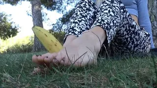 Banana footjob by Natasha