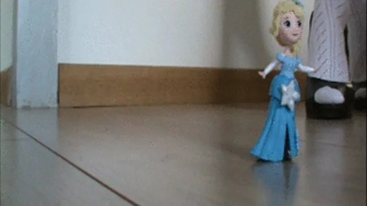 Giantess Christine trampling little Frozen doll