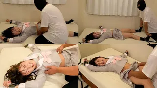 Mio Kamishiro - SOFTCORE TICKLING a Japanese school uniform cheeky girl tied to the bed (MF TICKLING) (Mio's TICKLING part1) TIC-260-1