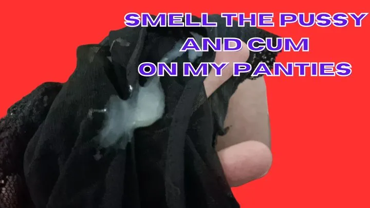 SMELL THE PUSSY AND CUM ONMY PANTIES