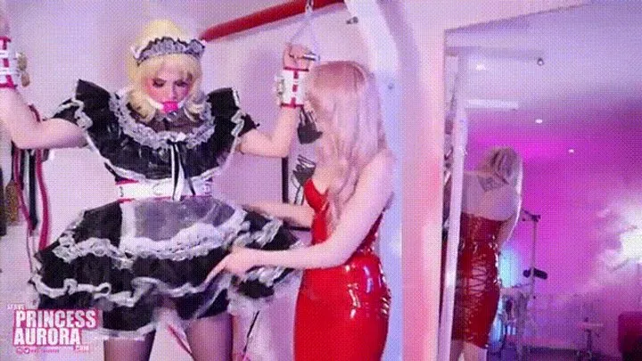 Prissy sissy dolly - Maid to be used