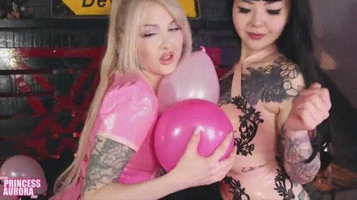 Balloon popping & Squeaking - Looner latex fetish