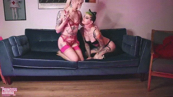 Good Girl Kitten play - Lesbian domination