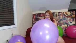 Riding and Popping Huge Balloons