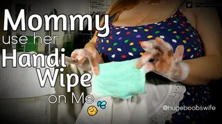 Step Mommy uses her handi wipe on me ????