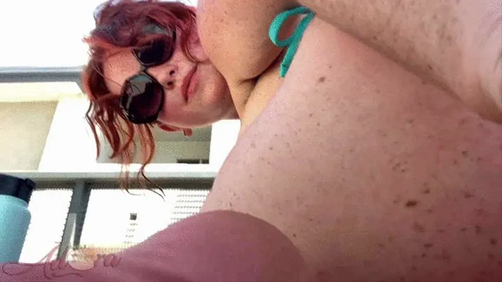 Public Pool Ass & Pussy Tease