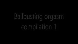 Ballbusting orgasm compilation 1