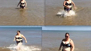 Swimsuit Beach Wobbling Slow MotionWMV