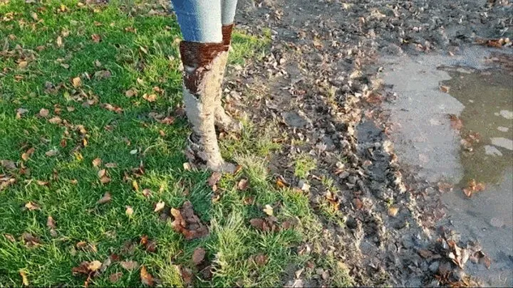 Autumn boot slavery!